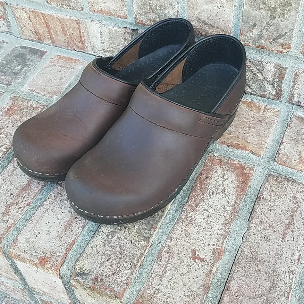 Dansko Brown Leather Clogs
